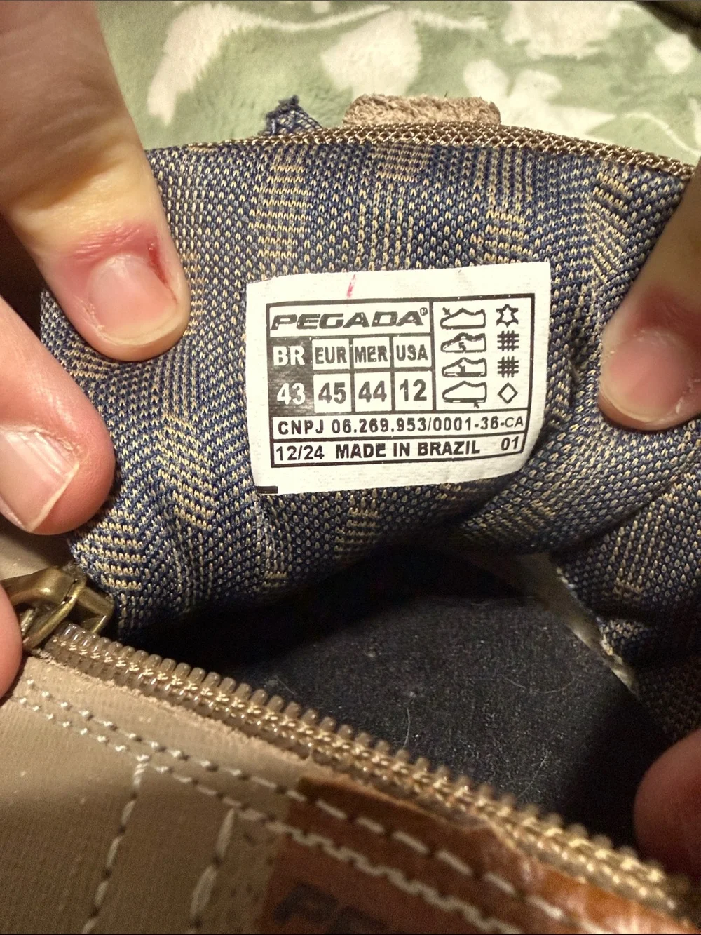 Pegada Men's Taupe Slip-On Lace-Up Loafers with Side Zip